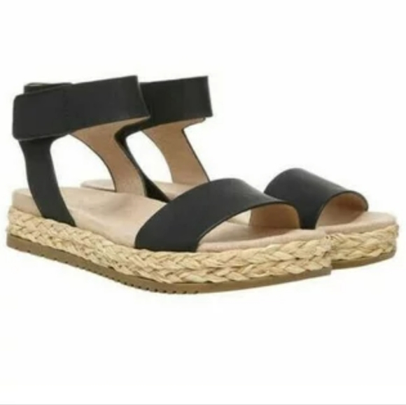 Naturalizer Shoes - Soul Naturalized Espadrille Detail 2 Elastic Ankle Band Flat Sandal 8M